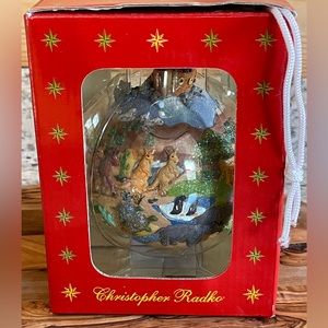 NIB 2003 CHRISTOPHER RADKO LARGE 40 DAYS/40 NIGHTS CHRISTMAS ORNAMENT NICE
